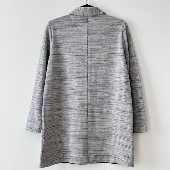 Eileen Fisher Gray Organic Cotton Coat - Picture 9 of 16